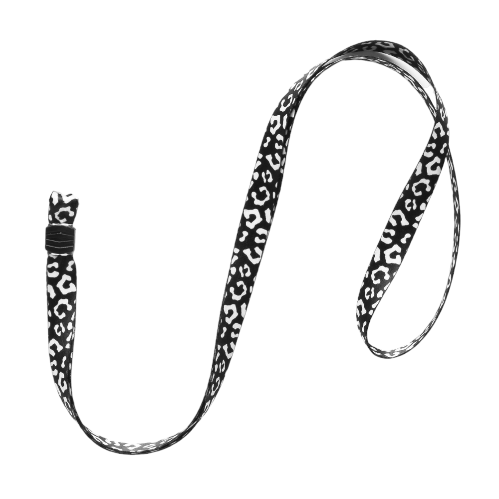 Lanyard - Black Leopard