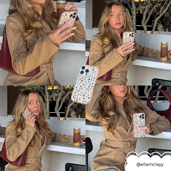 Clear Phone Case - Pumpkin Latte