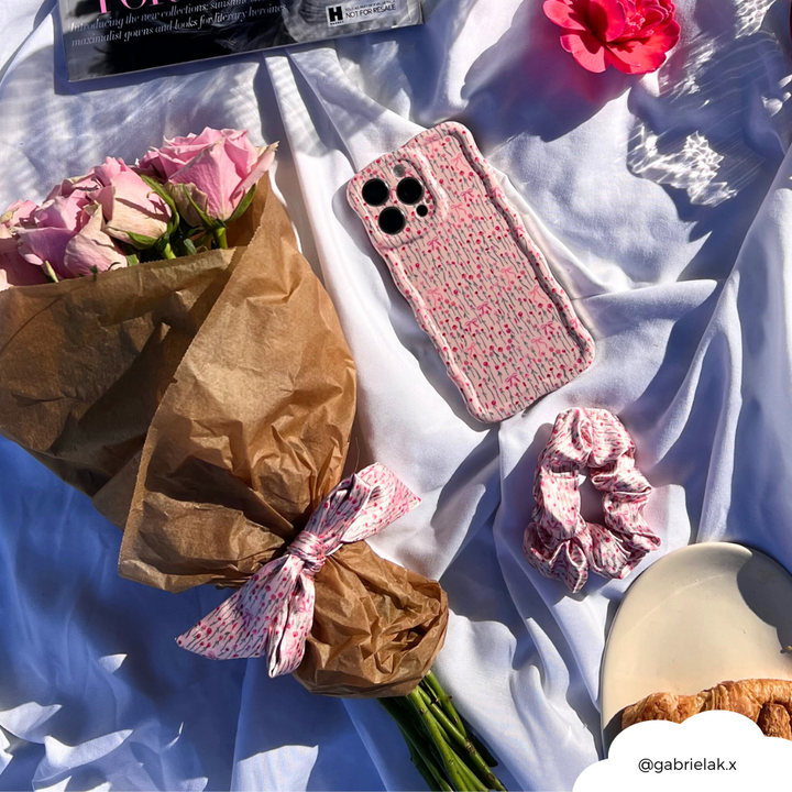 Peony Bow Scrunchie