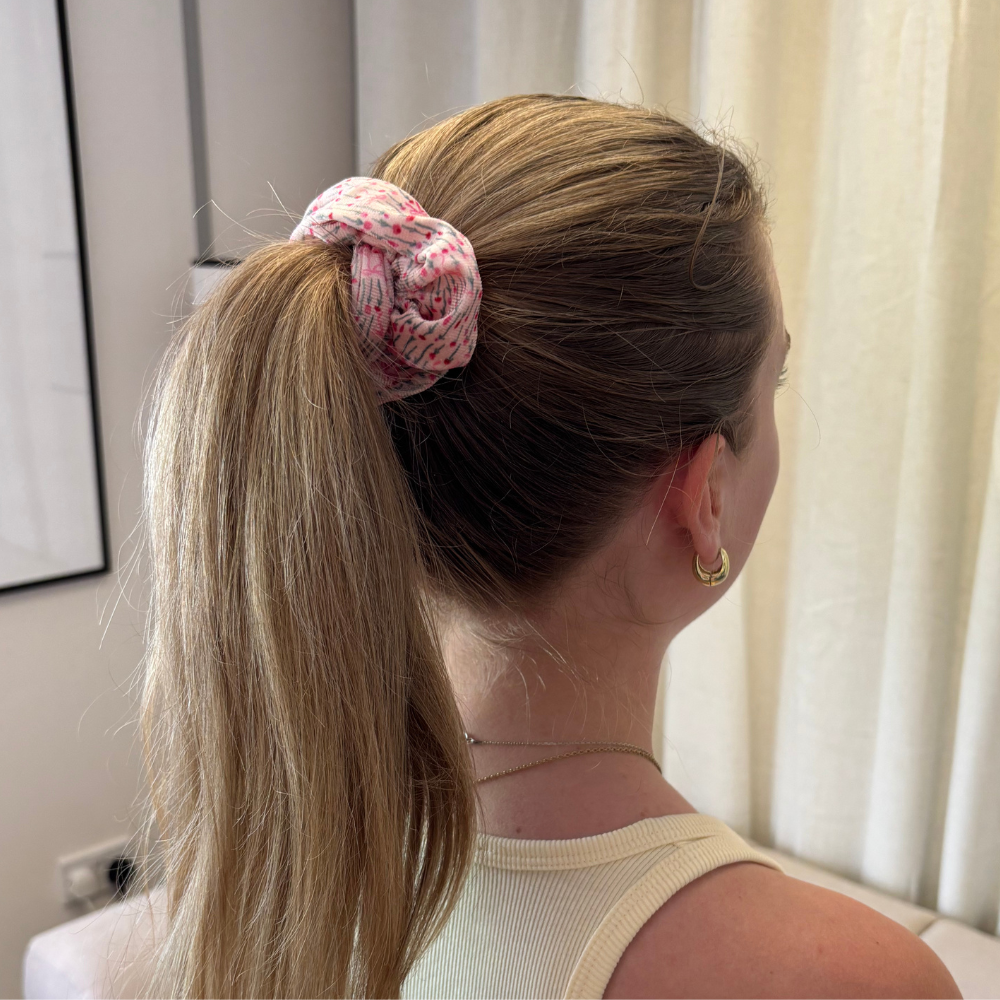 Peony Bow Scrunchie