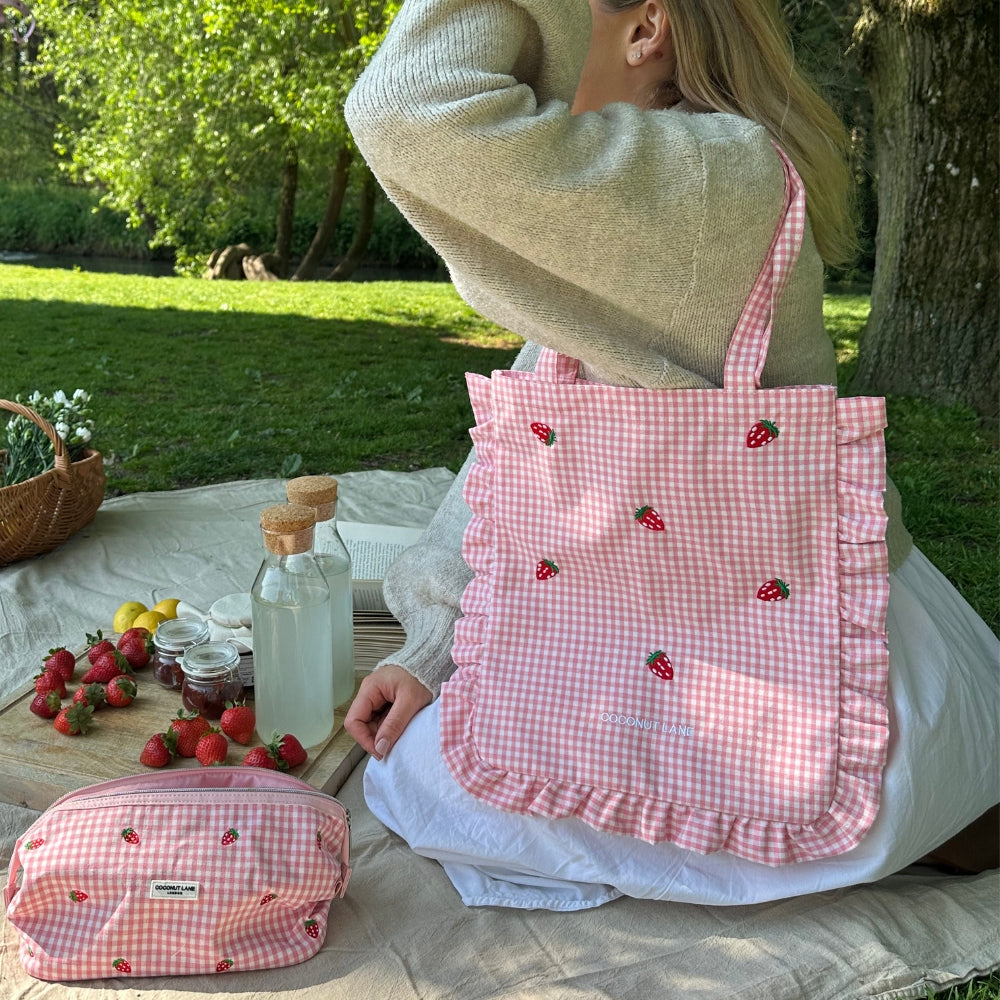 Tote Bag - Strawberry Picnic