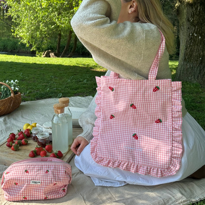 Tote Bag - Strawberry Picnic