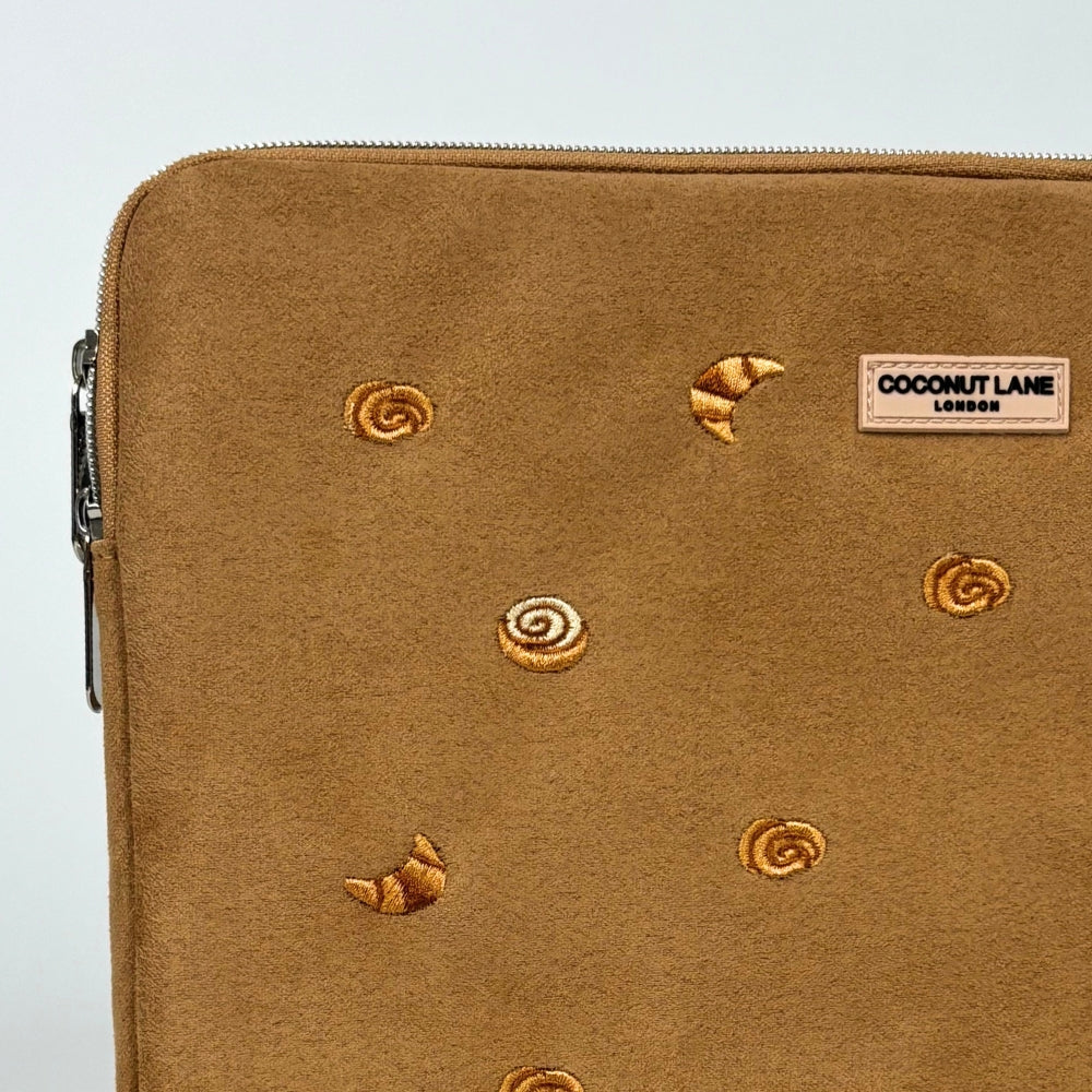 Suedette Croissant Club - Laptop Sleeve