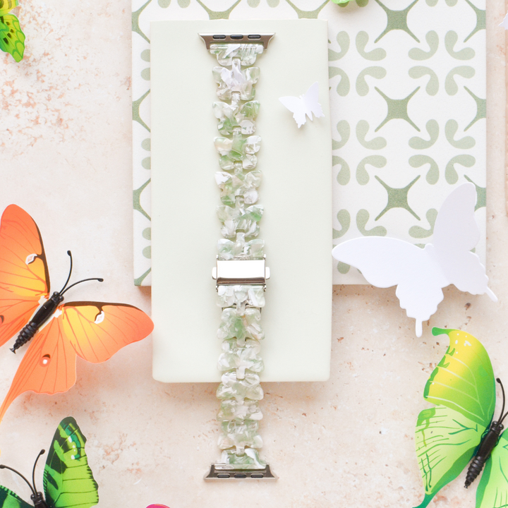 Luxe Sage Butterfly Apple Watch Strap