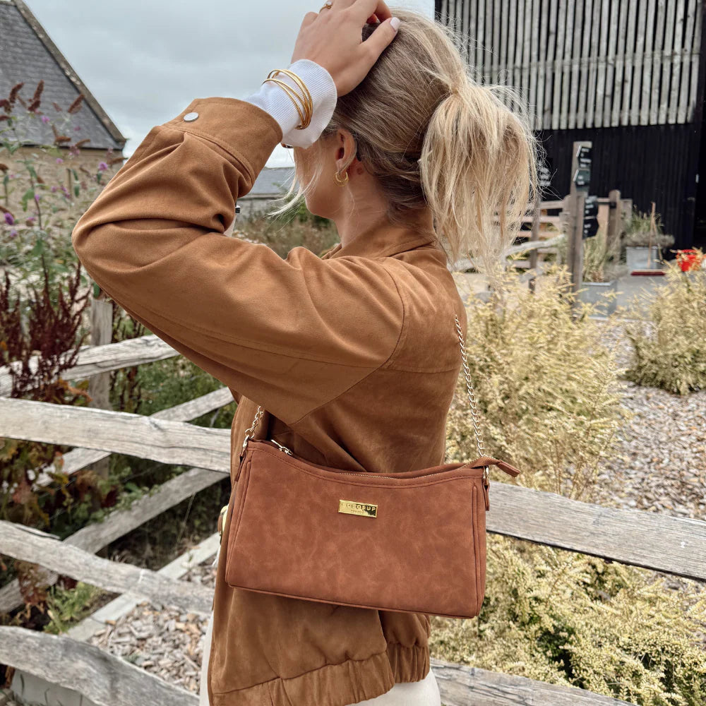 Dog Walking Handbag - Suedette