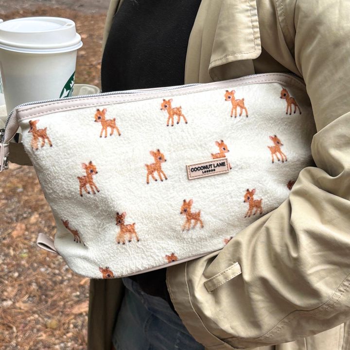 Expandable Makeup Bag - Fleecy Fawn