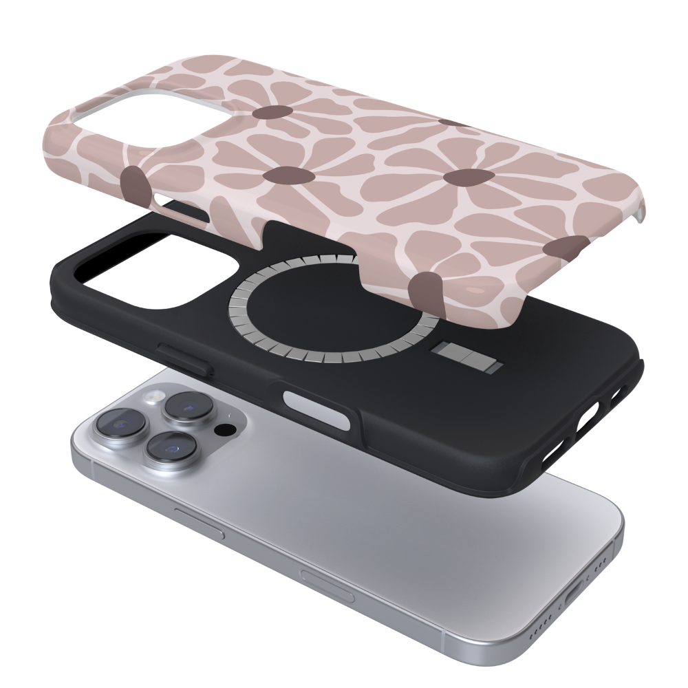 Tough MagSafe® Phone Case - Nude Abstract Flowers