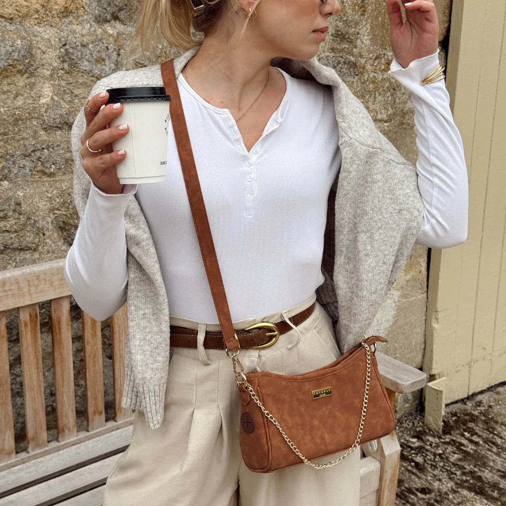 Dog Walking Handbag - Suedette