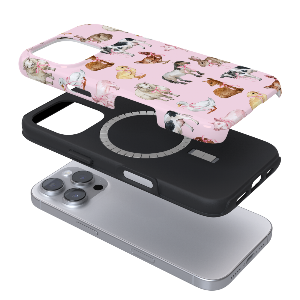 Tough MagSafe® Phone Case - Pink Coquette Farm