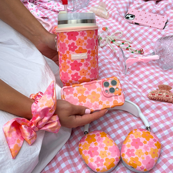 AirPods Max Case - Pink & Orange Bloom