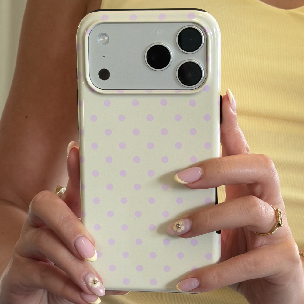 Butter Blush Tough Phone Case close up mirror selfie