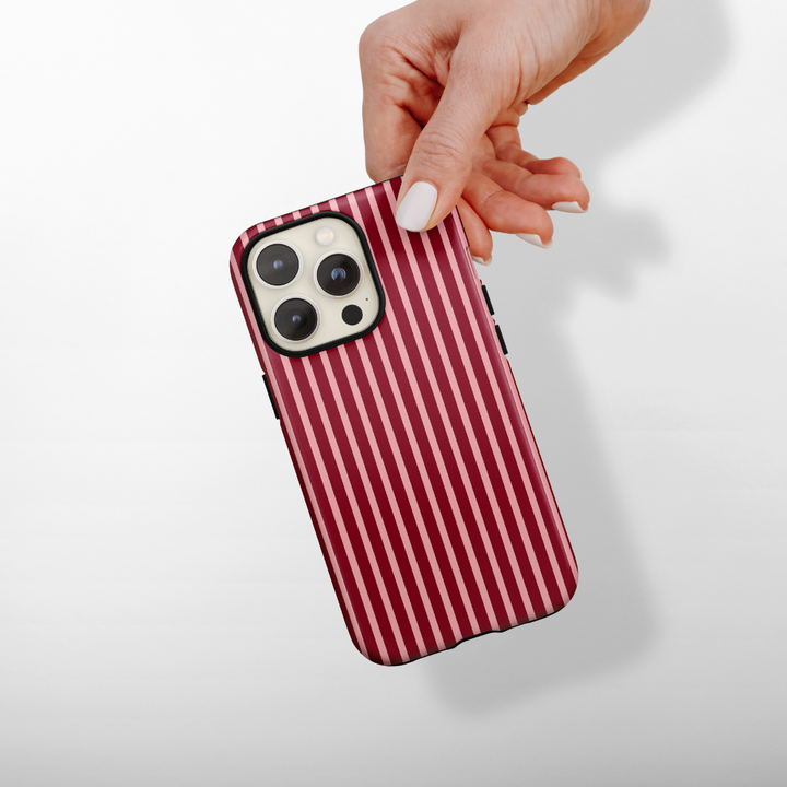 Tough MagSafe® Phone Case - Mulberry Stripe