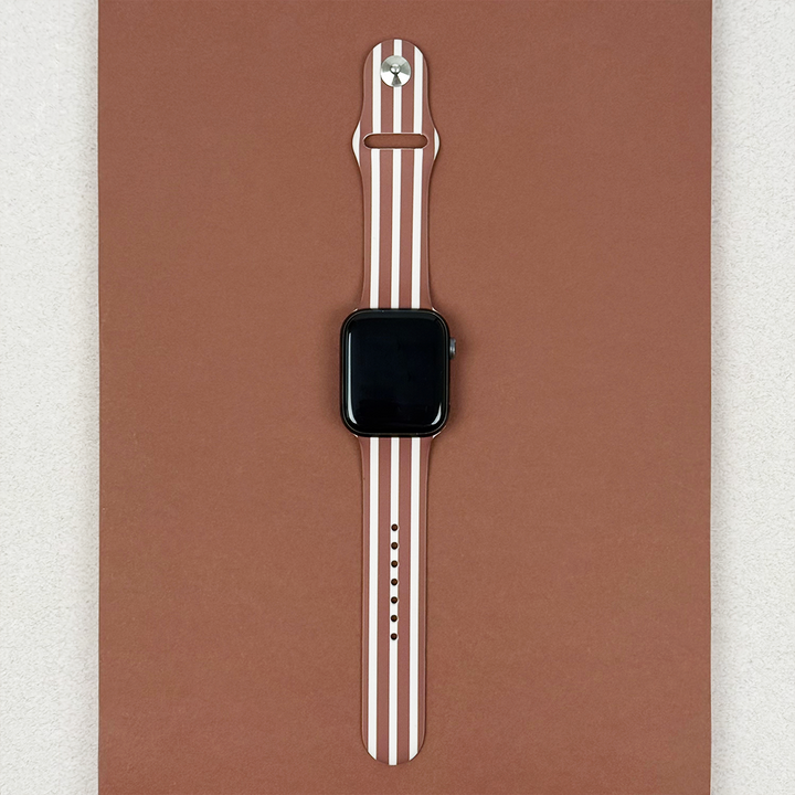 Chestnut Stripes Apple Watch Strap