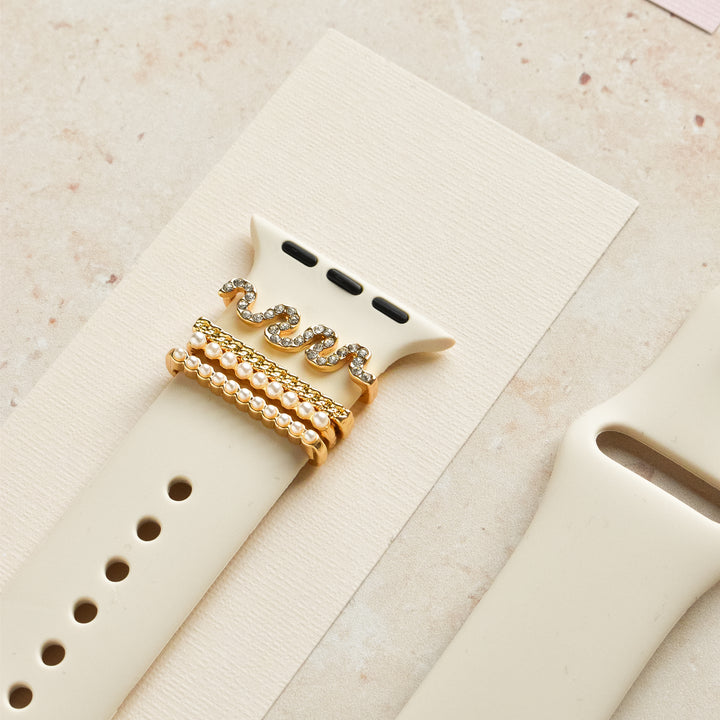 Watch Strap Charm Pack - Wavy Diamante