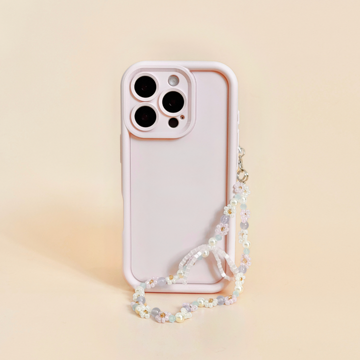 Beaded Phone Strap - Ditsy Flower Bow