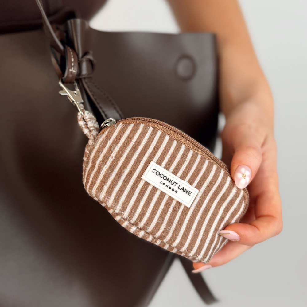 mini keyring bag attached to bag