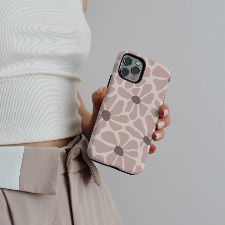 Tough MagSafe® Phone Case - Nude Abstract Flowers