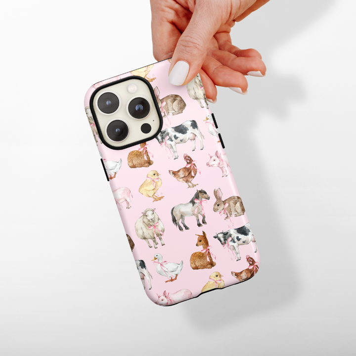 Tough MagSafe® Phone Case - Pink Coquette Farm