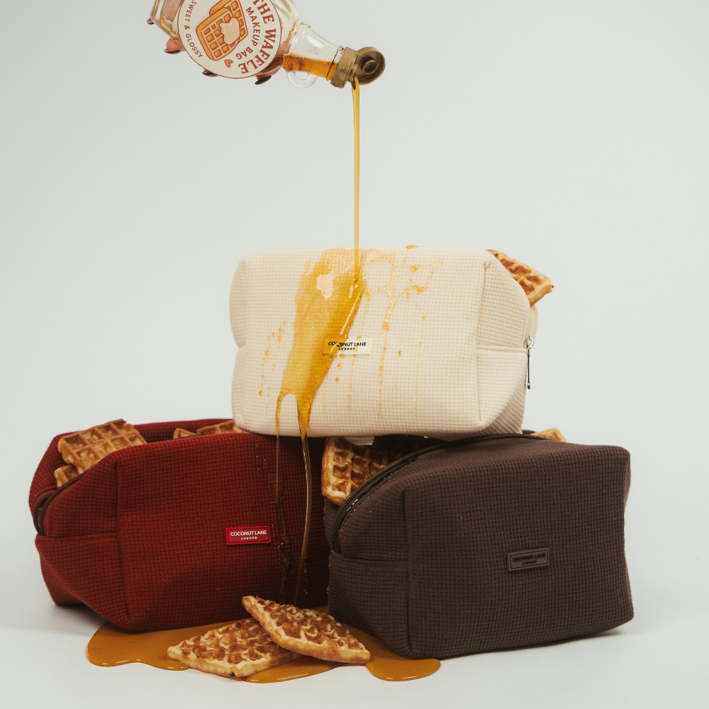 Waffle Makeup Bag - Chocolate
