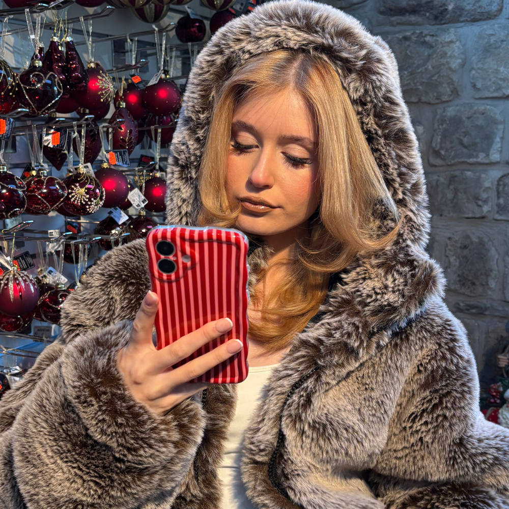 Wavy Phone Case - Mulberry Stripe