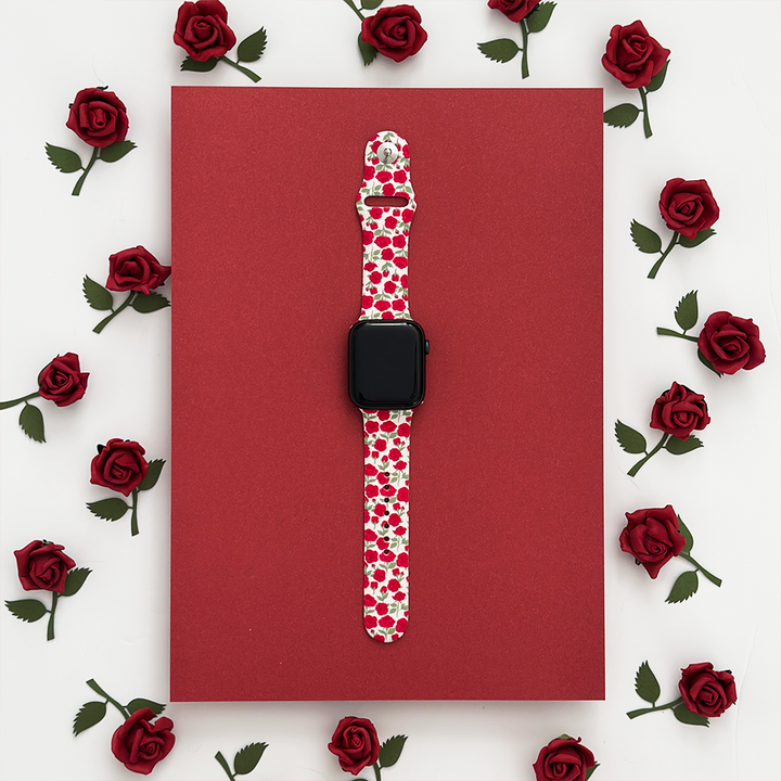 Buy Me Roses Crimson Apple Watch Strap