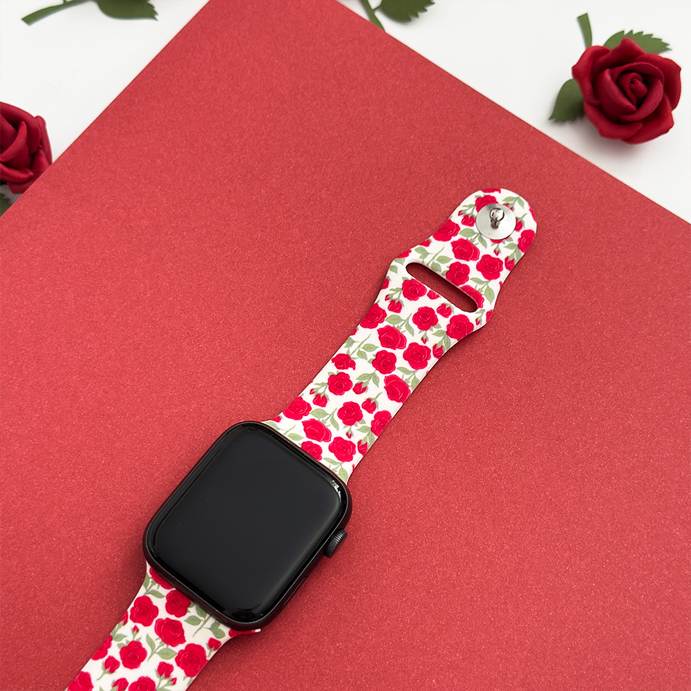 Buy Me Roses Crimson Apple Watch Strap