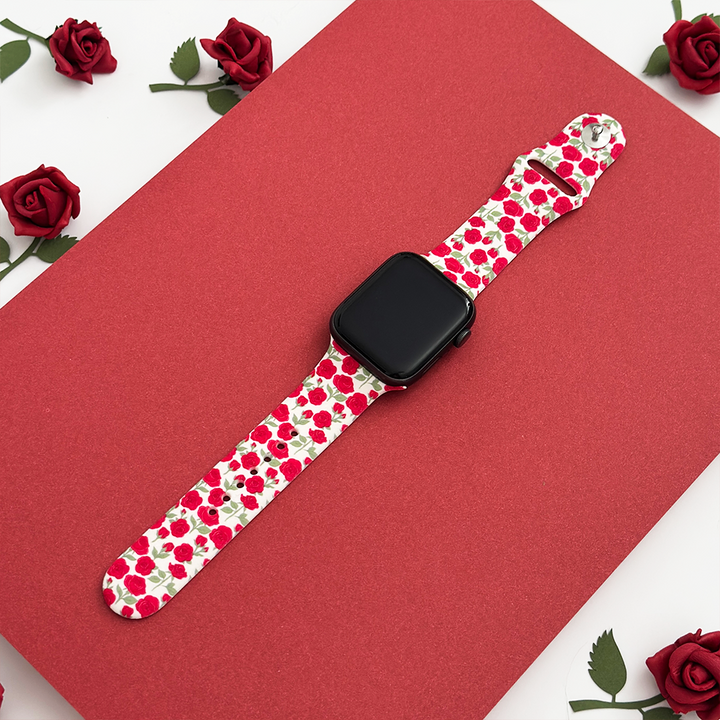 Buy Me Roses Crimson Apple Watch Strap