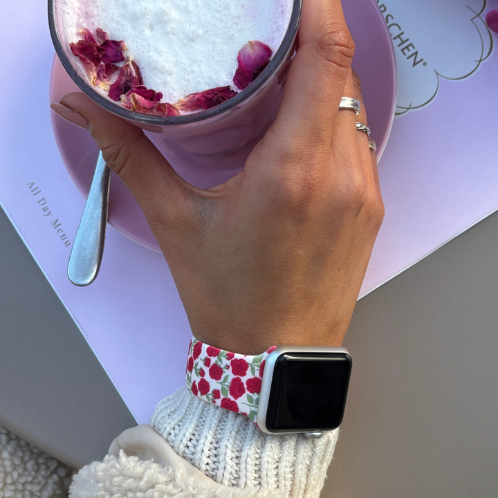 Buy Me Roses Crimson Apple Watch Strap