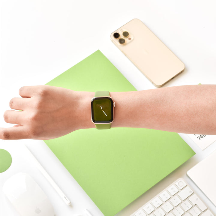 olive-green-apple-watch-strap-on-wrist